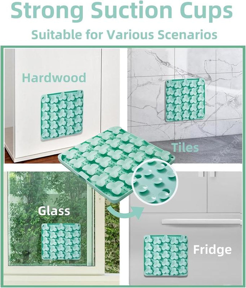 Puzzle Feeder Silicone Lick Mat Snuffle Mat for Dogs, Cats, Slow Feeder with Suction Cups, Dishwasher Safe, Enrichment Feeding Supplies