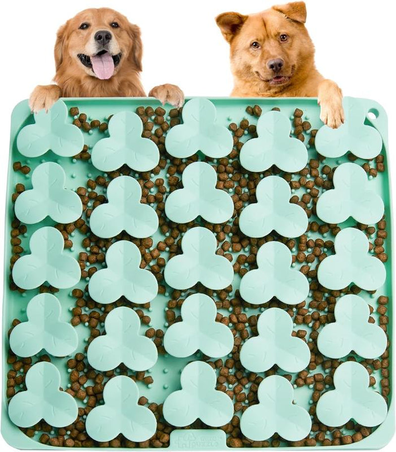 Puzzle Feeder Silicone Lick Mat Snuffle Mat for Dogs, Cats, Slow Feeder with Suction Cups, Dishwasher Safe, Enrichment Feeding Supplies